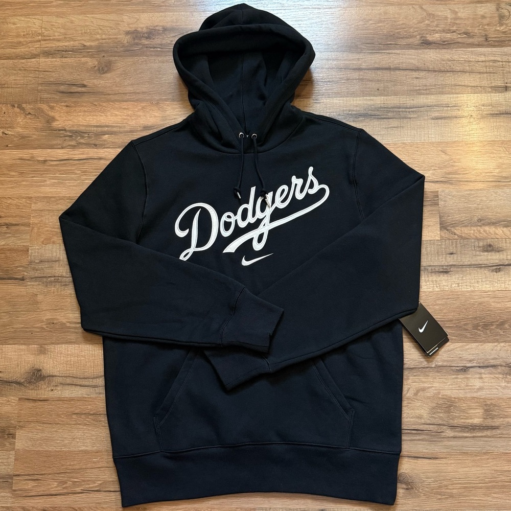 2012 Nike Team LA Dodgers Center Swoosh Hoodie Sweatshirt - Picture 1 of 7